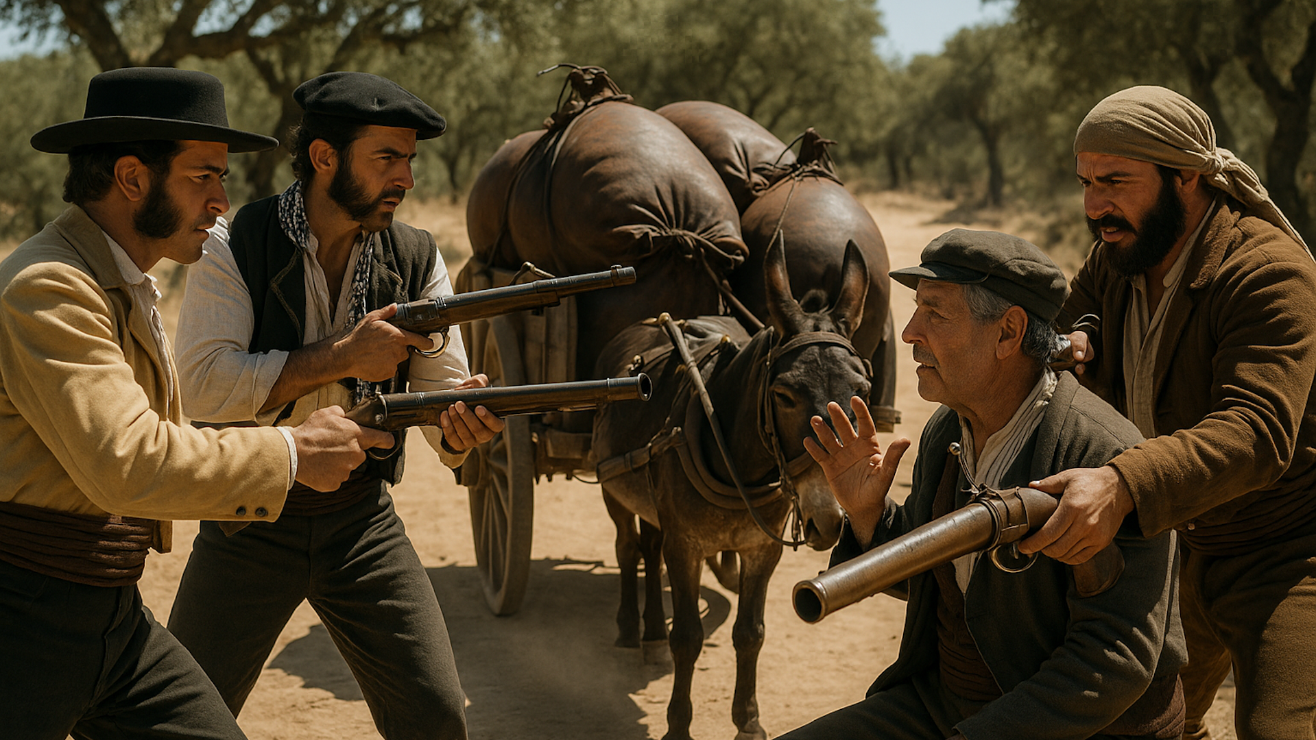 Bandoleros y vino: los odres en los caminos de la España interior