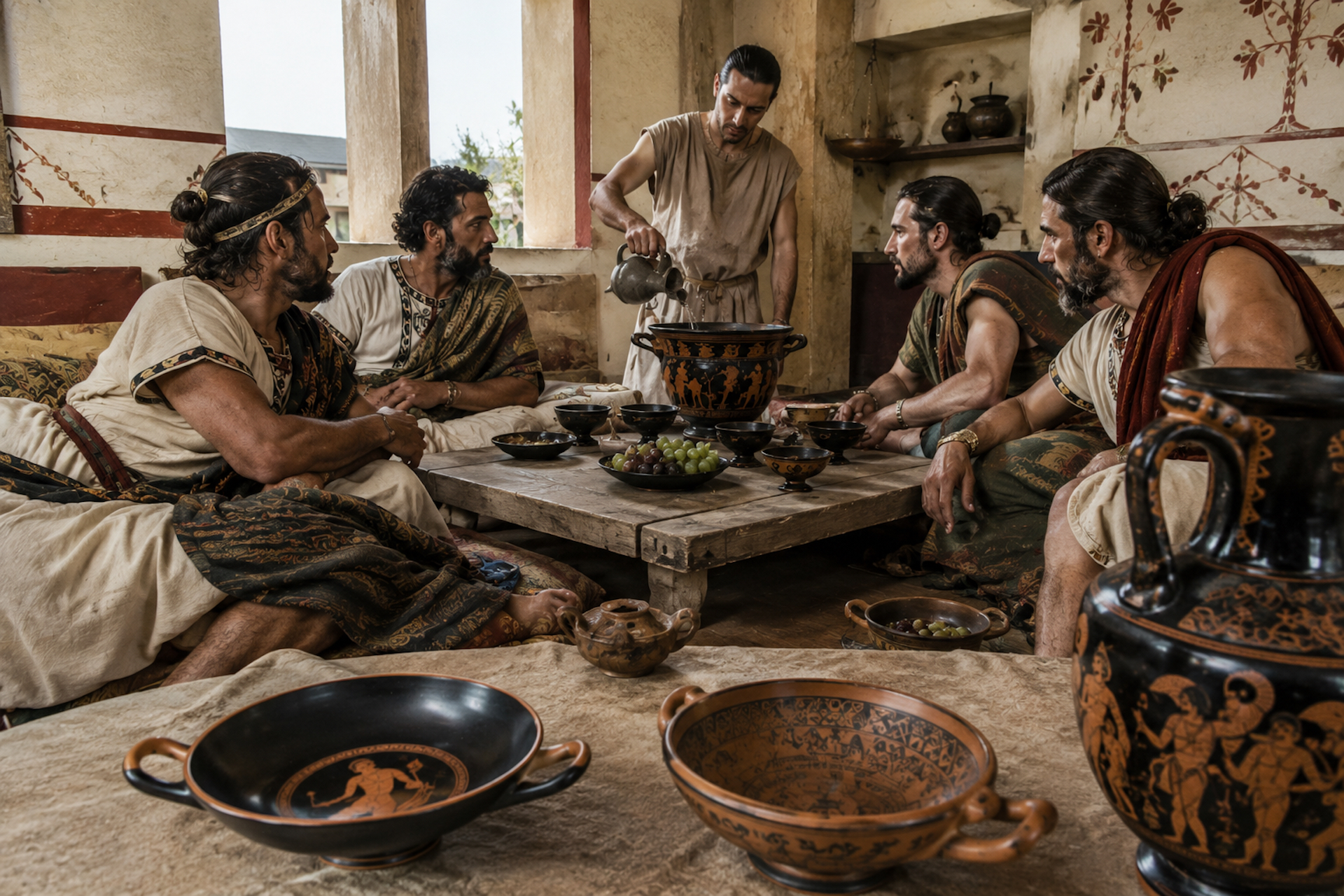 El simposio griego: cuando beber vino era una cuestión de poder en la Iberia antigua