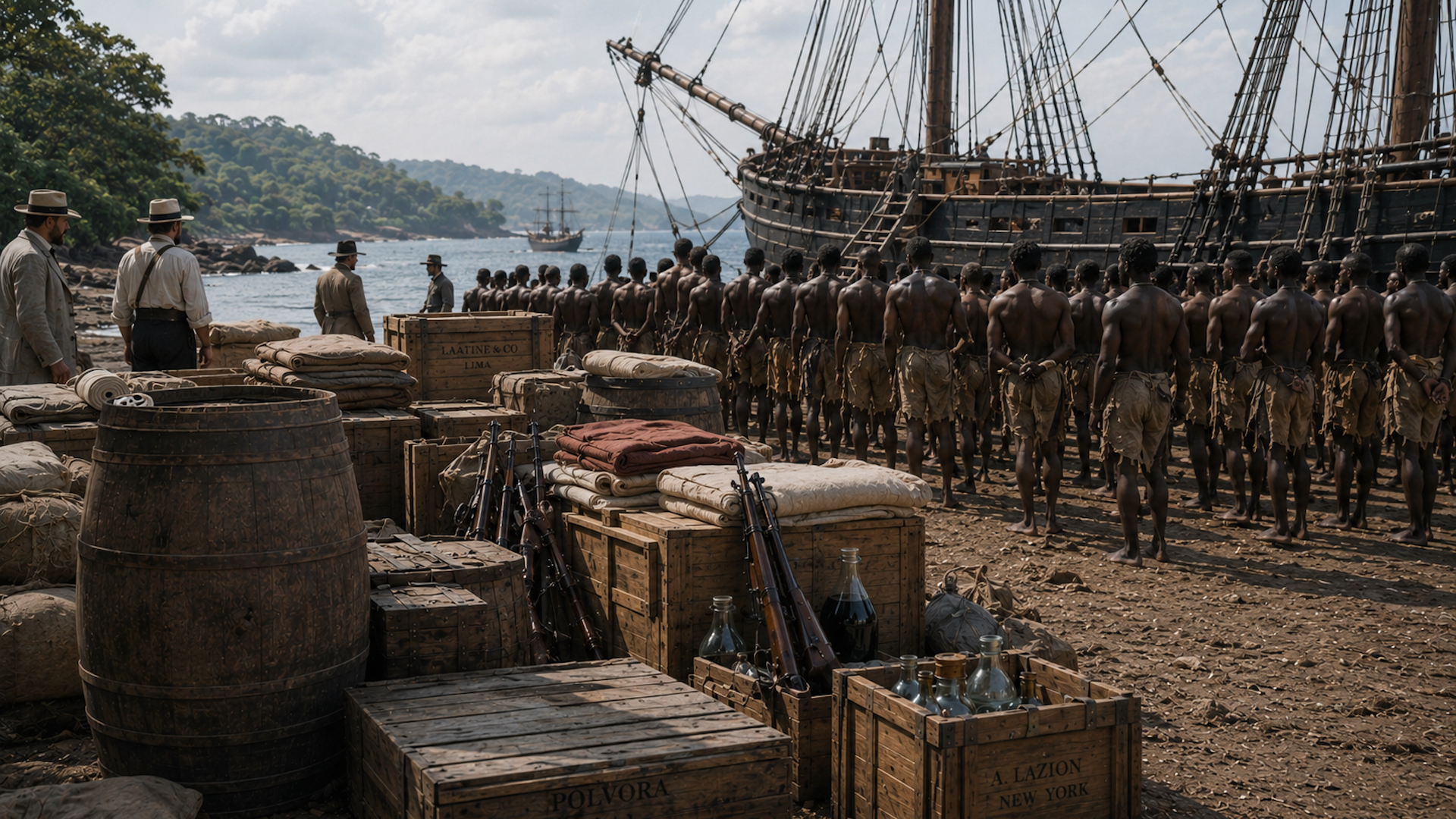 Los barcos catalanes que llevaban aguardiente a África y esclavos a Cuba